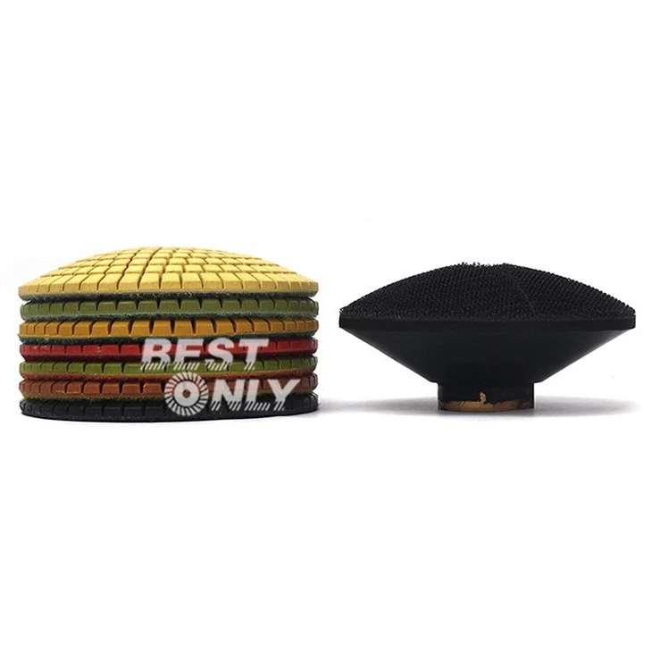 Convex polishing pads